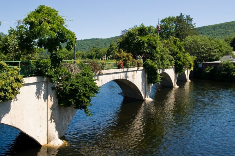 The Bridge of Flowers à Shelburne Falls, Massachussetts