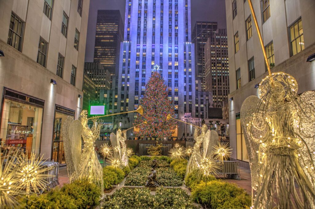 Sapin de Noël au Rockfeller Center à New York City
